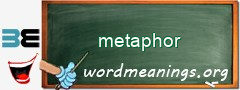 WordMeaning blackboard for metaphor
